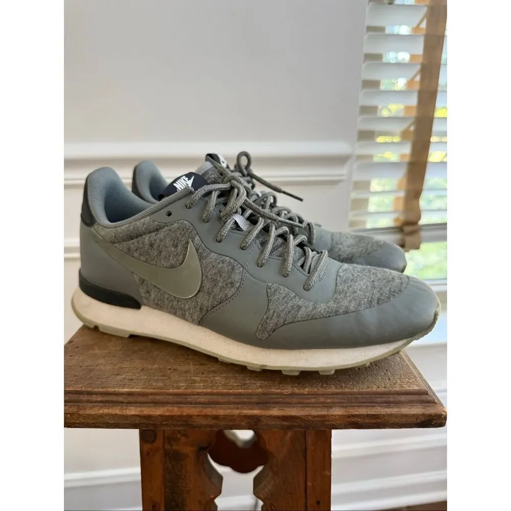 Nike Internationalist Tech Pack Grey Heather Flannel Sneakers Athletic Shoes 9